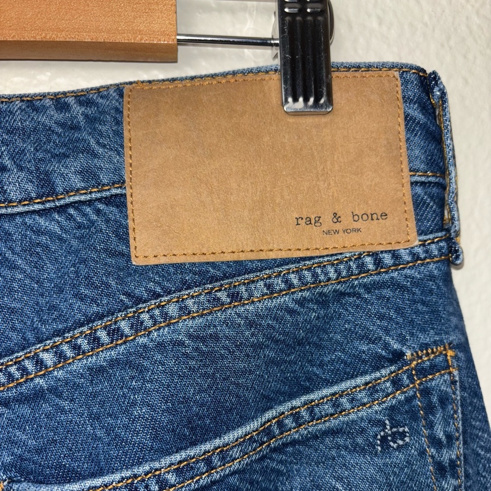 Rag & Bone Logan Low Rise Wide Leg Jean button fly blue jeans in Lily Women's 29 - Picture 16 of 16